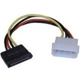 Um Cabo Força Adaptador Fonte Ide Molex 4 Pinos Sata Hd Dvd