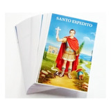Um Cento Santinho Santo Expedito Oração De Promessa 100 Unid