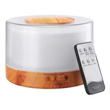 Umidificador Purificador De Ar Aromatizador Elétrico 500ml Cor Marrom-claro