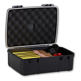 Umidor Caixa De Viagem P/ 21 Charutos Hit Preto Portátil
