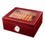 Umidora Caixa De Charutos Com Higrômetro Externo - Cigarol