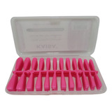 Unhas Postiças Realista Bailarina 240 Un Colorida Cor Pink