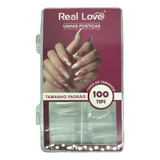 Unhas Postiças Realista Transparente, 100 Und - Real Love