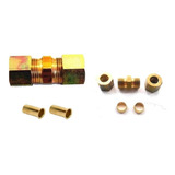 União Compressão Tubo 5/16 Porcas, Anilhas E Inserts - 10pçs