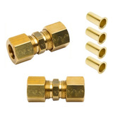 União Porca Anilha Insert Compressão Emenda Tubo 5/16 (2un)