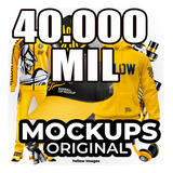 Unico Com 40 Mil Maior Pack Coleo Yellow Images Mock ups