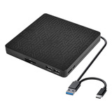 Unidade De Dvd Externa, Reprodutor Usb3.0/-c Dvd Cd Rom +/-r