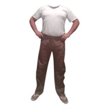 Uniforme Calça Sarja Brim Cdp Caqui Padrão Preso Detento