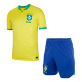 Uniforme Infantil Da Seleção Brasleira Conjunto