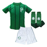 Uniforme Infantil Palmeiras Kit 3 Peças