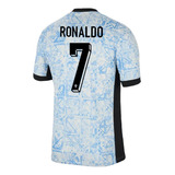 Uniforme Infantil Portugal 24/25 Ronaldo N°7 Para Eurocopa