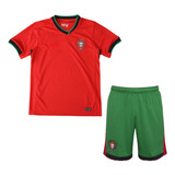 Uniforme Infantil Portugal Camisa + Calção 2024 Mega Promo