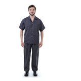 Uniforme Masculino Botão Limpeza Produção Mecânica Construçã