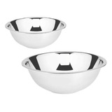 Unyhome Bacia Inox Kit Com2: 36cm E 40cm Multiuso Resistente