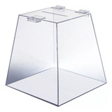 Urna Acrílico Transparente Piramide 20x20x12cm 