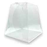 Urna Acrílico Transparente Piramide 20x20x12cm 