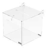 Urna Pequena Cubo Transparente 15 Cm