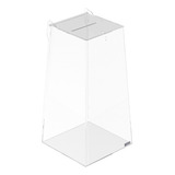 Urna Pirâmide Acrílico Transparente 40cm - Promoção