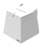 Urna Pirâmide De Acrílico Branco - 20 Cm - Promoção!