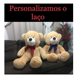 Urso Gigante Grande Personalizado Pelúcia Macio Teddy 110cm