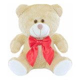 Urso Pelúcia Com Laço 20 Cm - Para Nicho - Decoração