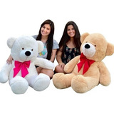 Urso Teddy Gigante Pelúcia Com Laço