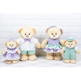 Ursos Pelúcia Decoração Bebe Quarto Infantil Festa 4 Peças