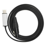 Usb Para Rs485 Xlr Fêmea Dmx512 Xlr Computador Pc Cabo De