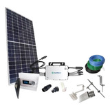 Usina Solar Completa 4 Placa Fotovoltaico + Micro Inversor