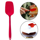 Utensilios De Silicone Colher Espatula 21cm Vermelha