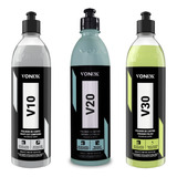 V10 Polidor Corte + V20 Refino + V30 Lustrador Vonixx 500ml