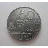 V311: Bela Moeda 50 Centavos 1967 - S/fc - Níquel Puro