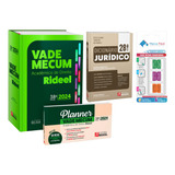 Vade Mecum Acadêmico Direito Rideel + Dicionário Jurídico + Etiquetas Marca Fácil