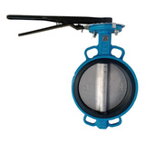 Válvula Borboleta 8'' Polegadas Ff Disco Inox Epdm Alavanca