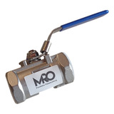 Válvula De Esfera Alavanca Rosca 1'' Bsp Monobloco Inox 304