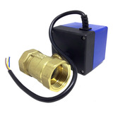 Válvula De Esfera Motorizada 1/2 220vac Bronze