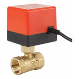 Válvula Esfera Motorizada De Latão Dn20 3/4 12v Nova