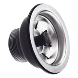 Válvula Pia Cuba Americana Escoamento 3 1/2 Inox + Cestinha