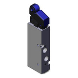 Válvula Pneumatica Mecanica 5 Vias Smc Vzm350-01-1s
