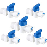 Válvula Registro Engate Rápido Rosca 1/2 X 1/4 Branca 5 Uni