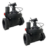 Válvula Solenoide 2 Polegada Registro Eletrico 24vac Kit C/2