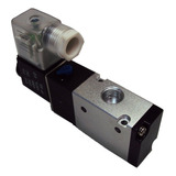 Válvula Solenoide 3/2 Vias Retorno Mola Rosca 1/4 Escape 1/4