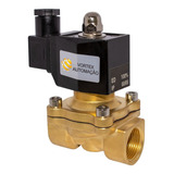 Válvula Solenoide Latão Ø3/4 Nbr N-fechada 220v 2/2 Vias