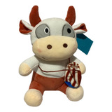 Vaquinha Fofa De Pelúcia Vaca Animais Fazenda 22cm 