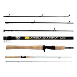 Vara Para Carretilha Em Carbono Albatroz Pro Staff 1,80 Metros 10-20lb 2 Partes - Cabo De Cortiça Linda Vara!!! + Nfe