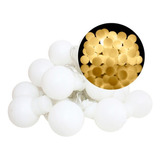 Varal Cordão De Luz Com 20 Bolinhas E 20 Leds - Pilhas Aa
