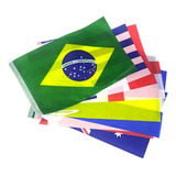 Varal De Bandeiras Países Sortidos -