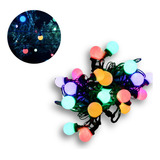 Varal De Lampadas Led 20 Bolinhas Decoração Enfeite De Natal