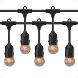 Varal De Luz 5 Mts Cordao Festao C/10 Lampadas Prova D'agua