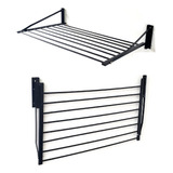 Varal De Parede Retratil Dobravel 6 Varetas Aluminio 80 Cm